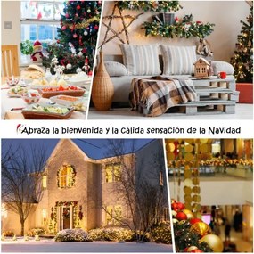 Árvore de Natal de 1,5 m com neve e sem luz Fácil de montar 100% PVC Perfeito como decoração Verde