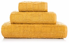 3 toalhas de banho 100% algodão orgânico - GAUFRE  de SOREMA: Cinzento