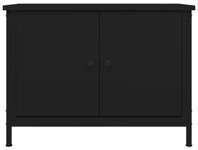Móvel para TV c/ portas 60x35x45 cm derivados de madeira preto