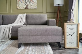 Sofá-Cama de Canto Efsun – Castanho – 300 x 78 cm