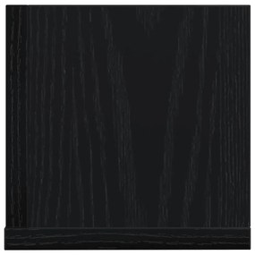 Estantes de parede 2 pcs 75x16,5x16,5cm derivados madeira preto