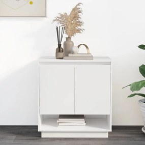 vidaXL Aparador 70x41x75 cm derivados de madeira branco brilhante