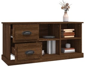 Móvel TV 102x35,5x47,5cm derivados de madeira carvalho castanho