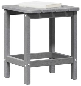 Mesa lateral Adirondack Cinza-claro 38x38x45 cm HDPE