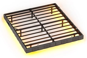 Estrutura de cama 140 x 200 cm, com iluminação LED, base de cama  (COLCHÃO NÃO INCLUIDO) Cinza