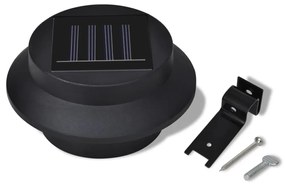 Conjunto Lâmpada Solar 6 Peças de Exterior para a Cerca Calha