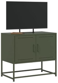 Móvel de TV 68,5x39x60,5 aço verde azeitona