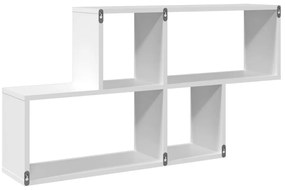 Estante de parede 100x20x53 cm derivados de madeira branco