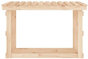 Suporte para lenha 108x64,5x77 cm pinho maciço