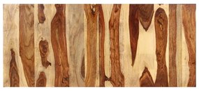 vidaXL Tampo de mesa 140x60x(2,5-2,7) cm madeira de acácia maciça