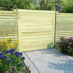 vidaXL Portão de jardim 100x100 cm pinho impregnado