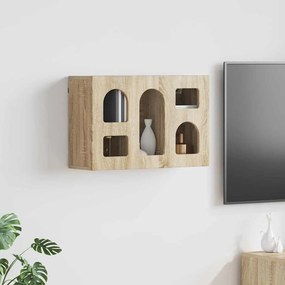 vidaXL Armário suspenso com prateleira Carvalho Sonoma 60 x 20 x 40 cm
