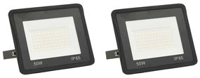 Projetores c/ iluminação LED 2 pcs 50 W branco frio