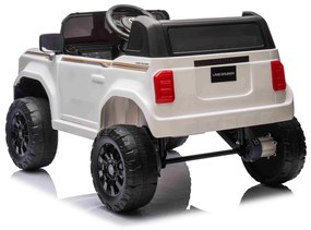 Jipe elétrico para crianças Toyota Landcruiser 12V controlo remoto de 2,4 GHz, entrada USB/AUX, Bluetooth, suspensão, bateria de lítio, luzes LED Bran