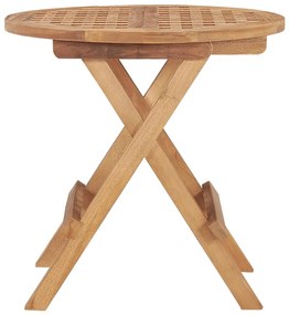 Mesa de jardim dobrável 50x50x50 cm madeira de teca maciça