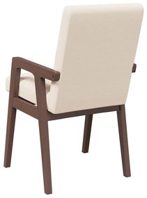 Cadeiras de jantar com almofadões 2 pcs madeira maciça castanho