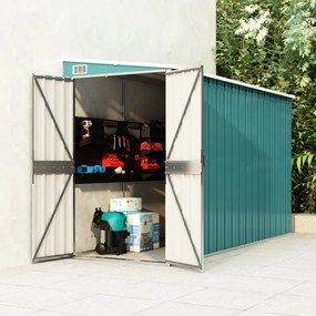 vidaXL Abrigo suspenso p/ jardim 118x288x178 cm aço galvanizado verde