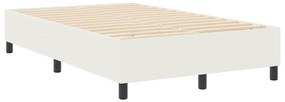 Cama Box Spring vidaXL Creme Casal Pequeno Tecido Corda