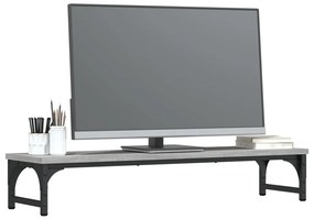 Suporte monitor 85x23x15,5 cm derivados madeira cinzento sonoma