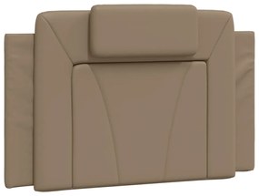 Cama com colchão 80x200 cm couro artificial cappuccino