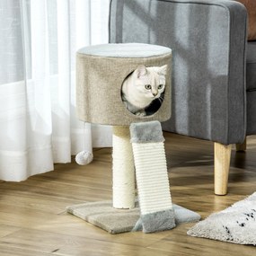 PawHut Árvore Arranhador para Gatos Pequena Altura 50cm Árvore Arranha