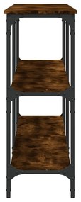 Mesa consola 200x29x75 cm derivados de madeira carvalho fumado
