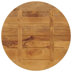 Tampo de mesa redondo Ø80x2,5cm madeira de mangueira maciça