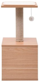 Árvore para gatos c/ tapete arranhador sisal 62 cm