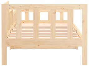 Sofá-cama sem colchão 90x200 cm madeira de pinho maciça