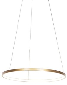 Candeeiro de suspensão anelar moderno ouro 60 cm incl. LED - Anella Moderno