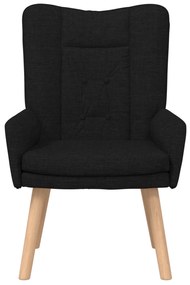 Cadeira Relaxante vidaXL Tecido Preto