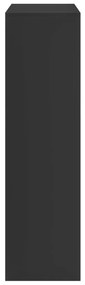 Estante divisória 69,5x29x103,5 cm derivados de madeira preto