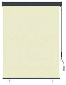 Estore de rolo para exterior 120x250 cm creme