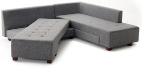 Sofá-Cama de Canto Manama – Cinzento – 280x85x206 cm