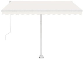 Toldo automático independente 350x250 cm cor creme
