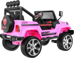 Jipe elétrico para Crianças NEW Raptor DRIFTER 4 x 4, 12V Rodas Espuma EVA, Assento couro Rosa