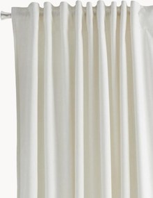 Cortinas escurecedoras multi-banda em veludo Nora, conjunto de 2, L 140 cm