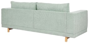 Sofá de 3 lugares em bombazina verde menta NIVALA Beliani