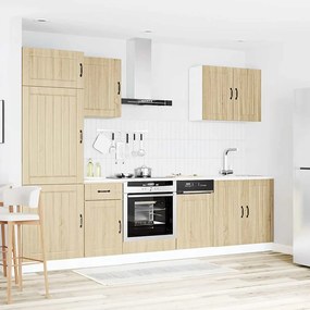 7 peças armário de cozinha conjunto Lucca sonoma carvalho