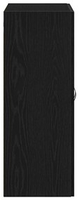 Armário de Parede vidaXL Carvalho Preto 69,5x34x90 cm Madeira de Engen