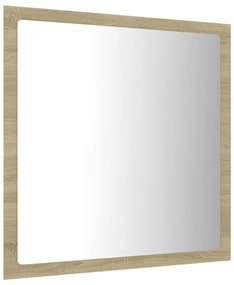 Espelho casa banho c/ LED 40x8,5x37 cm acrílico carvalho sonoma