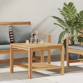 vidaXL Mesa de centro Castanho 60 x 60 x 45 cm Madeira de teca sólida