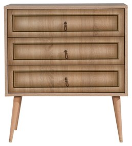 Cómoda Trio – Carvalho Sonoma – 80x90x40 cm