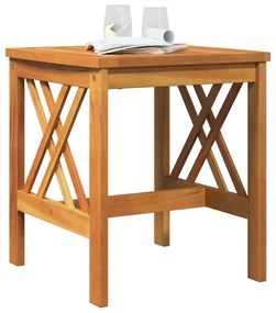 Mesa Lateral para Jardim vidaXL Castanha 45x45x50 cm Madeira de Acácia