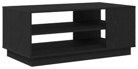 Mesa de Centro em Carvalho Preto 102x55x43 cm Feita de Madeira de Enge