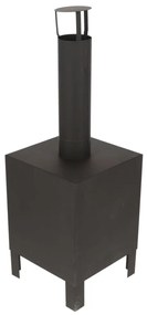 Fogão de terraço S preto