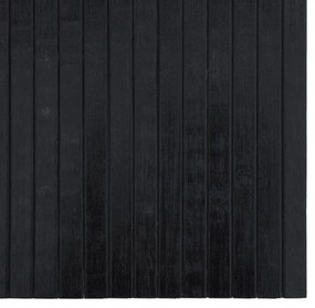 Tapete retangular 100x400 cm bambu preto