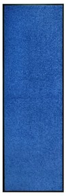 323441 vidaXL Tapete de porta lavável 60x180 cm azul