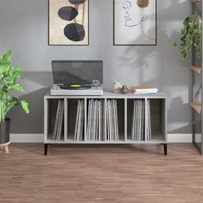 Armário p/ discos 100x38x48cm derivados madeira cinzento sonoma