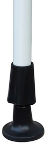 Outsunny Toldo Manual Retrátil para Exterior 400x120x170-280cm Toldo Enrolável Altura Ajustável com Manivela Proteção Solar para Terraço Balcão Jardim Marrom Claro